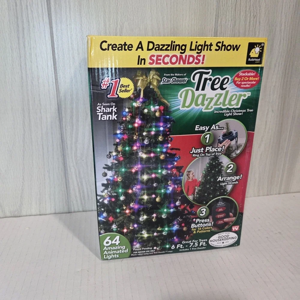 GENUINE TREE DAZZLER Christmas Light Strands LED 16 Colors & Patterns ONE set